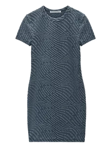 Rochie mini Alexander Wang scurtă de costum albastru