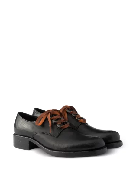 Pantofi Prada cu șireturi din piele negru