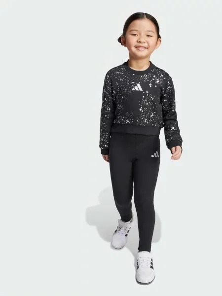 Дитячий Спортивний костюм adidas комбінований верх чорний