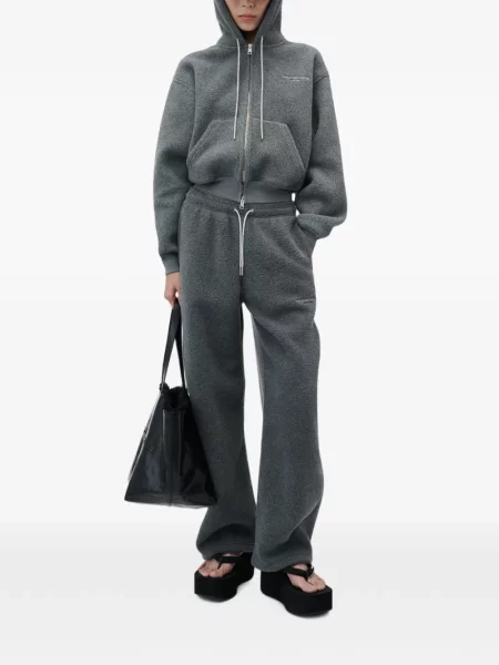 Stras pantaloni Alexander Wang alergare gri
