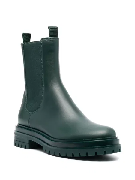 Cizme scurte Gianvito Rossi din piele verde