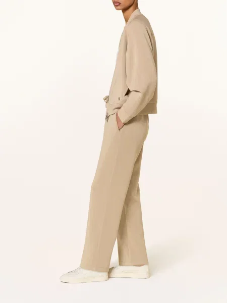 Boss Spodnie Elabse W Stylu Joggingowym beige beżowe