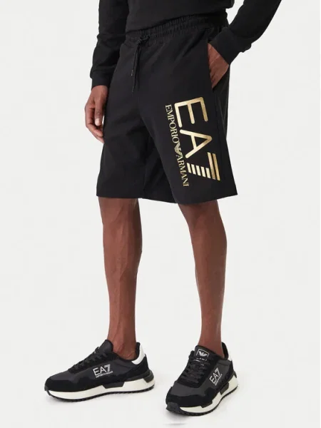 Emporio Armani Спортни шорти черен