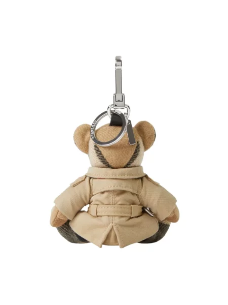 Zawieszka Burberry skórzana brązowa