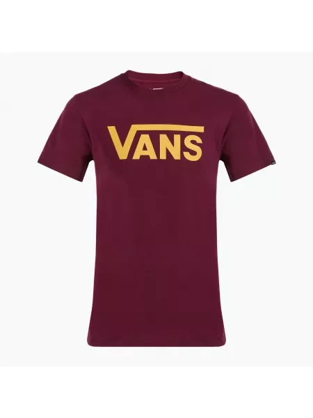 Мъжки тениски Vans Mn Vans Classic burgundy/spicy mustard винено червено