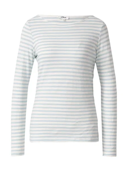 S.Oliver Tričko tyrkysová bílá