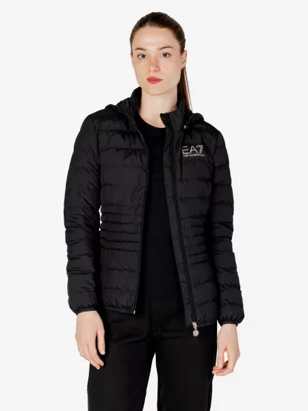 Vatovaná bunda Emporio Armani čierna
