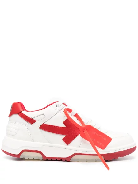 Sneakerși Off-white business alb
