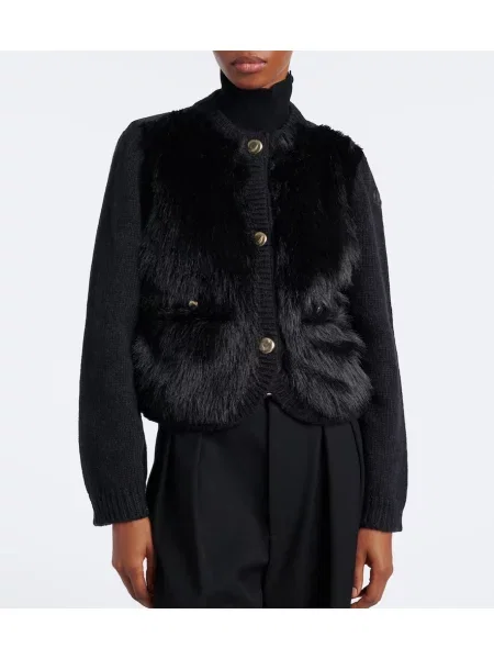 Cardigan Moncler de lână negru