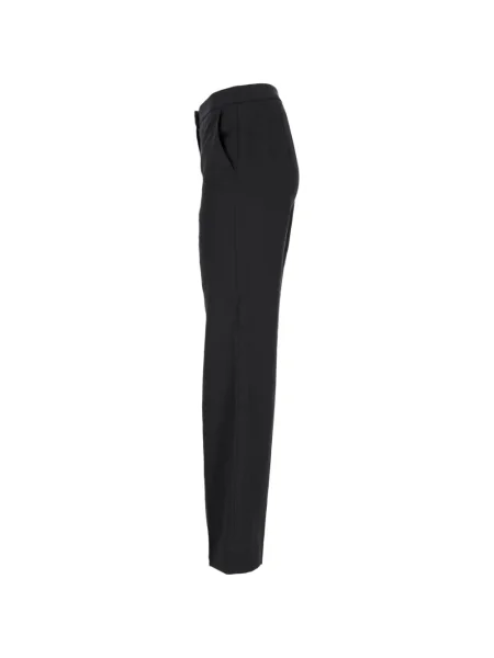 Pantaloni Max Mara cu picior lat negru