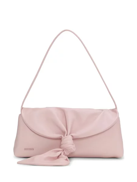 Geanta de piele Rotate Birger Christensen din piele drapată roz