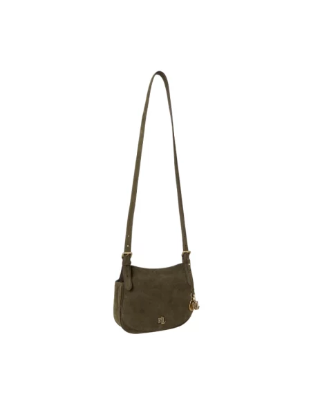 Torebka crossbody Ralph Lauren skórzana zielona