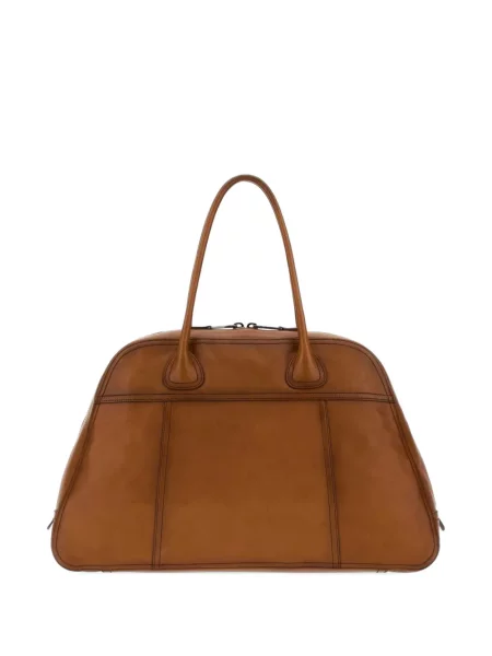 Geantă shopper Miu Miu din piele maro