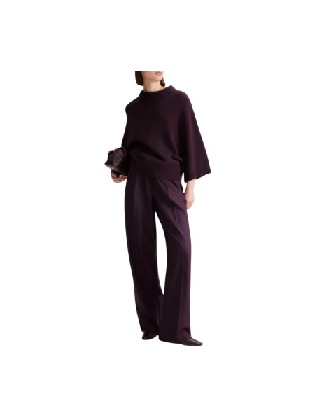 Sweter Marella wełniany fioletowy