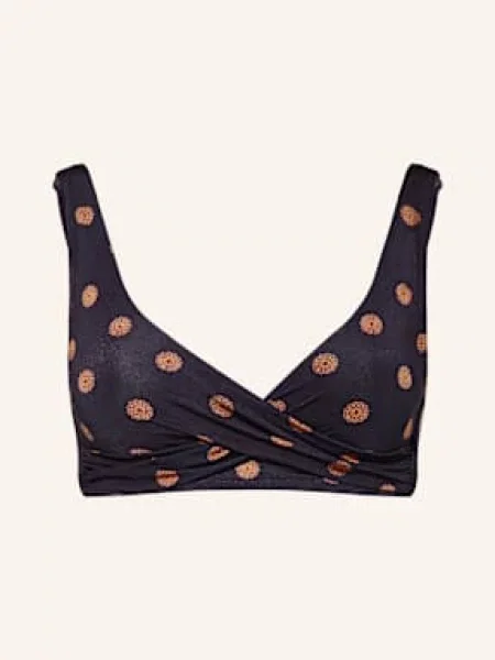 Watercult Góra Od Bikini Bralette Refined Heritage blau granatowy