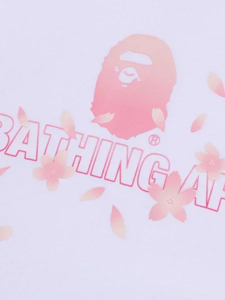 Virágos póló A Bathing Ape® nyomtatás fehér