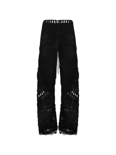 Pantaloni Alberta Ferretti plasă negru