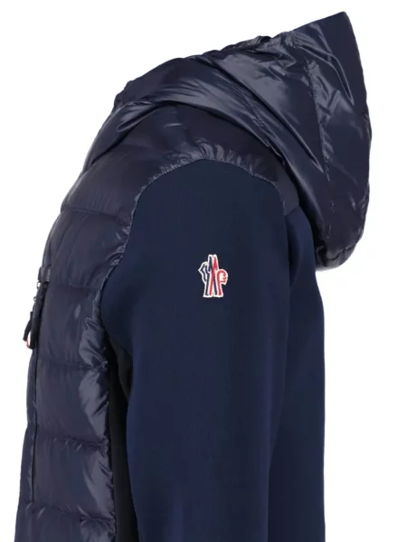 Svetr Moncler Grenoble s kapucí modrý