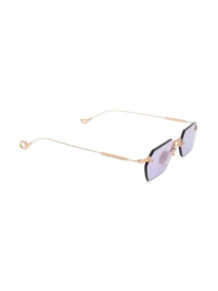 Ochelari de soare Eyepetizer cu imprimeu geometric auriu