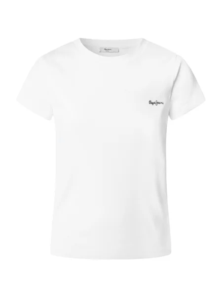 Tricou Pepe Jeans scurt alb