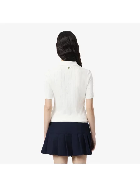Lacoste Organiczna Koszulka Polo Slim Fit biała
