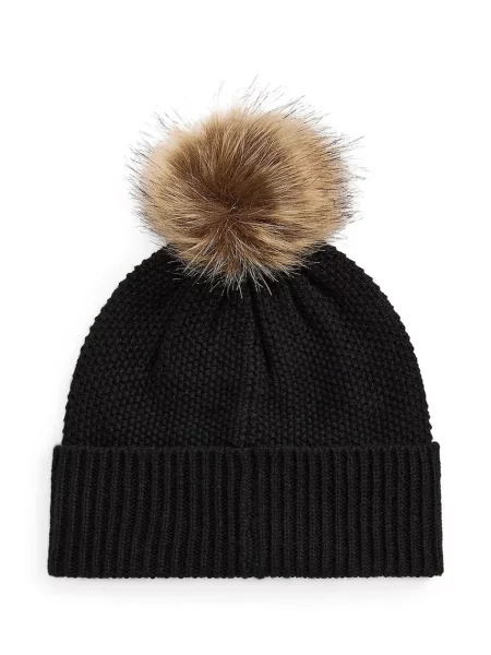 Lauren Ralph Lauren Čiapky brokátová / svetlosivá čierna