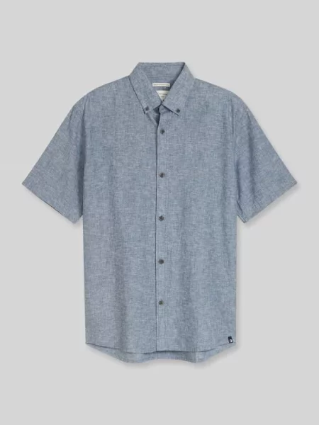 Koszula casualowa o kroju relaxed fit z mieszanki lnu i bawełny Tom Tailor Denim
