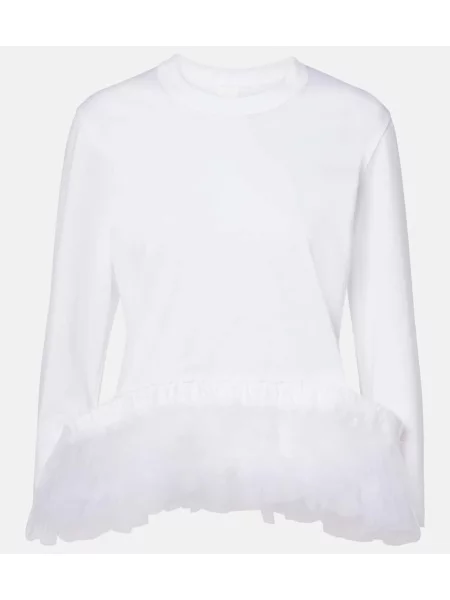 Top Noir Kei Ninomiya z dżerseju biały