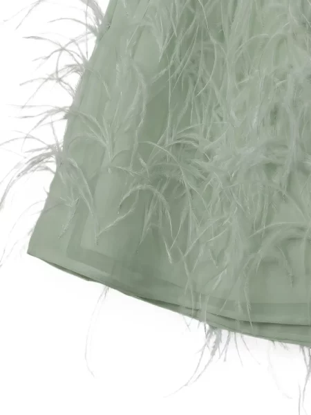 Rochie mini Valentino Garavani de mătase verde