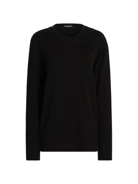 Tricou Dolce & Gabbana din jerseu negru