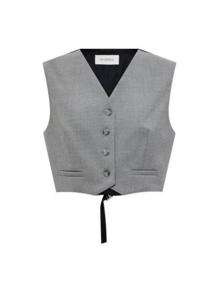 Kamizelka Sportmax wełniana szara