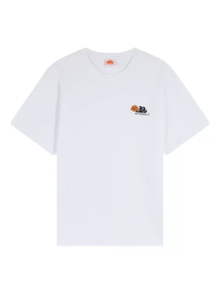 Siuvinėtas marškinėliai Sundek balta