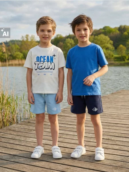 Sinsay trička 2 balení krémová