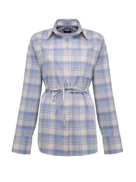 Сорочка Estro бавовна/поліестер блакитний