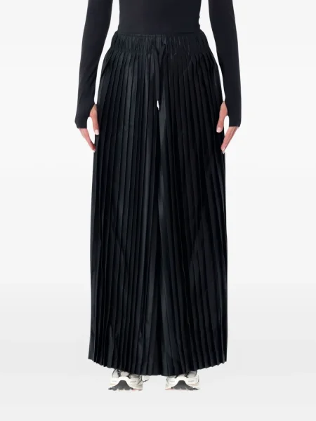 Sweter Nike zamszowy plisowany z nadrukiem brązowy