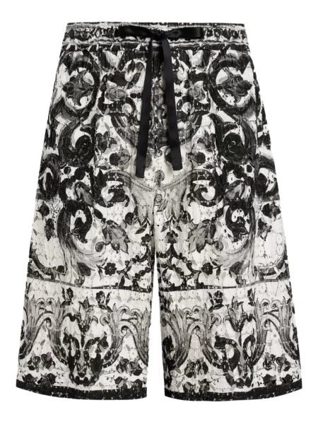 Pantaloni scurți Dolce & Gabbana cu imagine negru