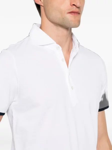 Tricou polo Jeordie's alb