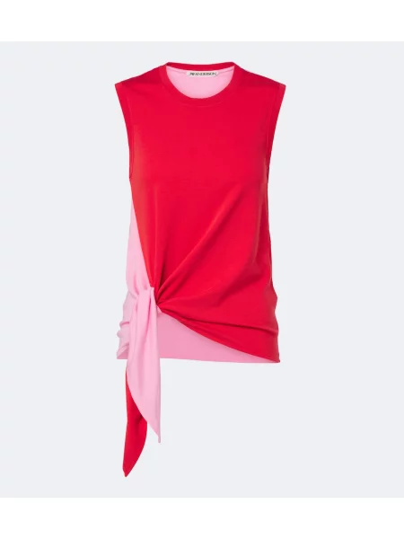 Top Jw Anderson din jerseu roșu
