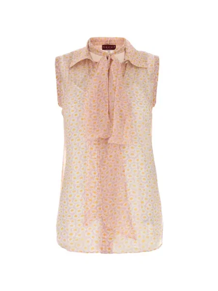 Cămașă Gucci din crep roz