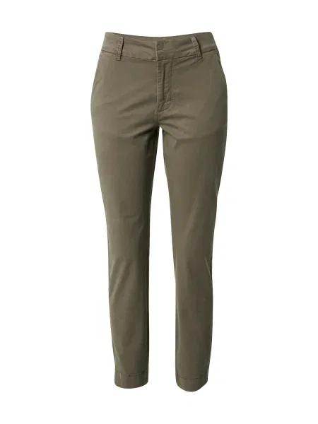 Kaffe Pantaloni eleganți Mette kaki verde