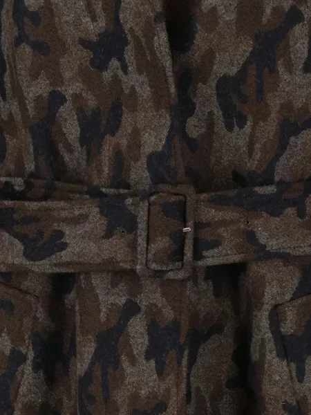 Palton Lardini cu imagine cu model camuflaj maro