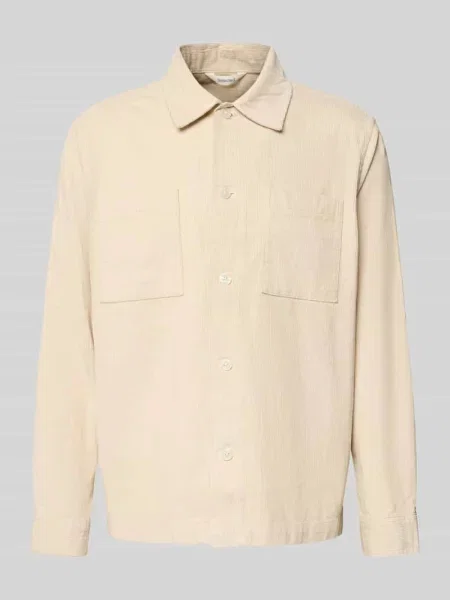 Kurtka koszulowa o kroju regular fit z czystej bawełny model ‘REGTATE’ Selected Homme biała