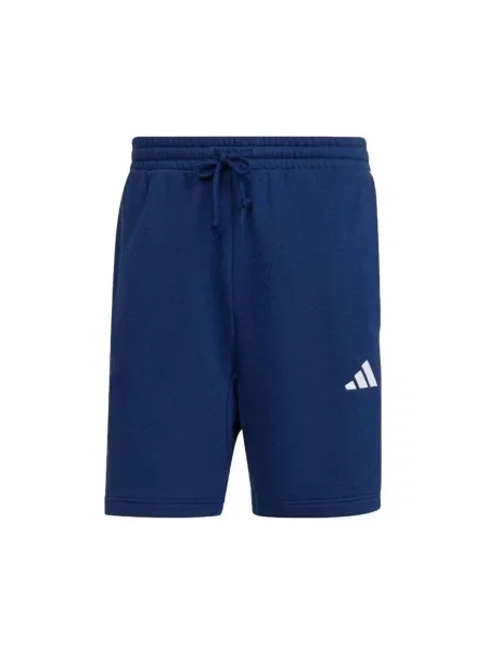 Csíkos frottír rövidnadrág Adidas kék
