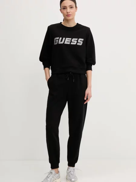 Guess pulover SILVY črna