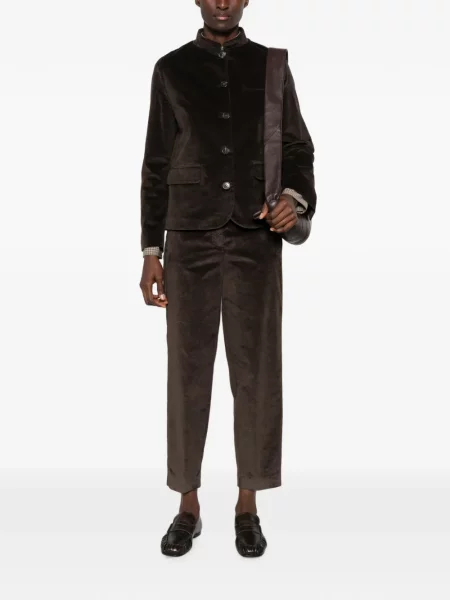 Pantaloni 19.61 Milano de catifea maro