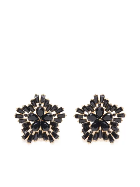 Cercei Carolina Herrera de cristal negru
