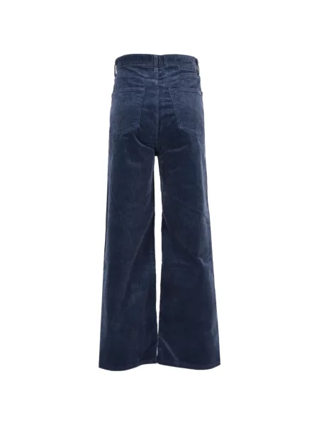 Pantaloni Dunst de catifea cord albastru