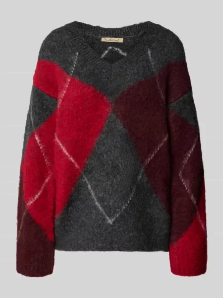 Sweter z dzianiny z dekoltem w serek Smith And Soul