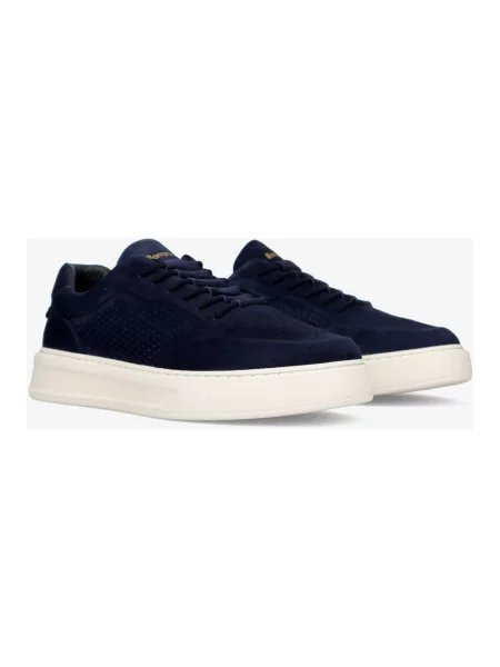 Sneakersy Barracuda zamszowe wsuwane niebieskie