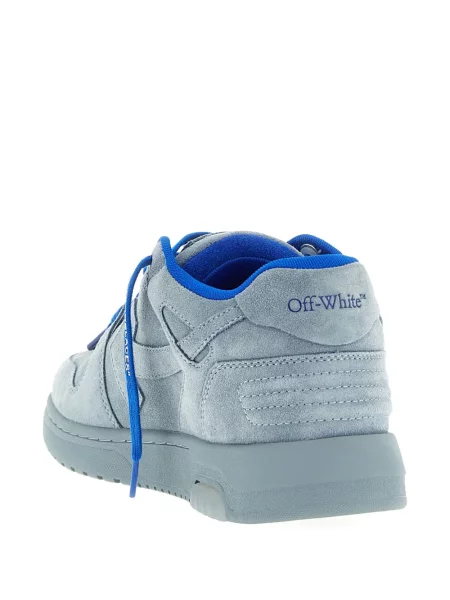 Szarvasbőr sneaker Off-white autogrammal fehér